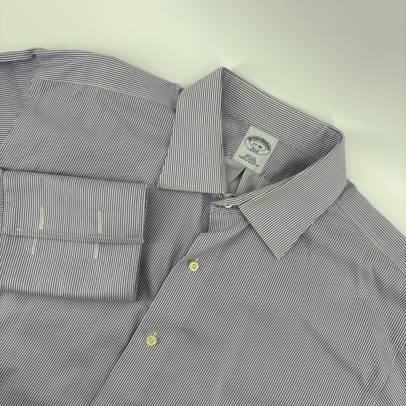 Brooks Brothers Other - BROOKS BROTHERS 346 Men's 17-36 Purple French CuffLong Sleeve Button Up Non Iron